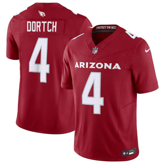 Men's Arizona Cardinals #4 Greg Dortch Red 2024 F.U.S.E. Vapor Untouchable Limited Football Stitched Jersey